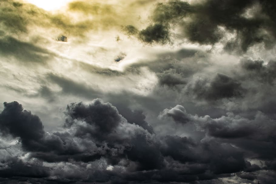 Photo of Gray Clouds, dark, dawn, daylight, dramatic, heaven, HD wallpaper
