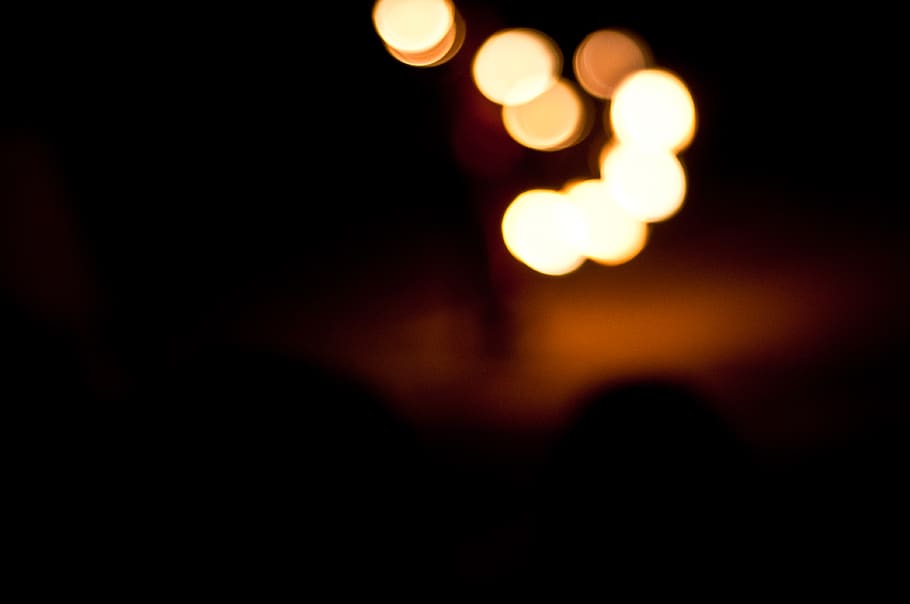 turn, light, lights, on, night, defocused, illuminated, dark HD wallpaper