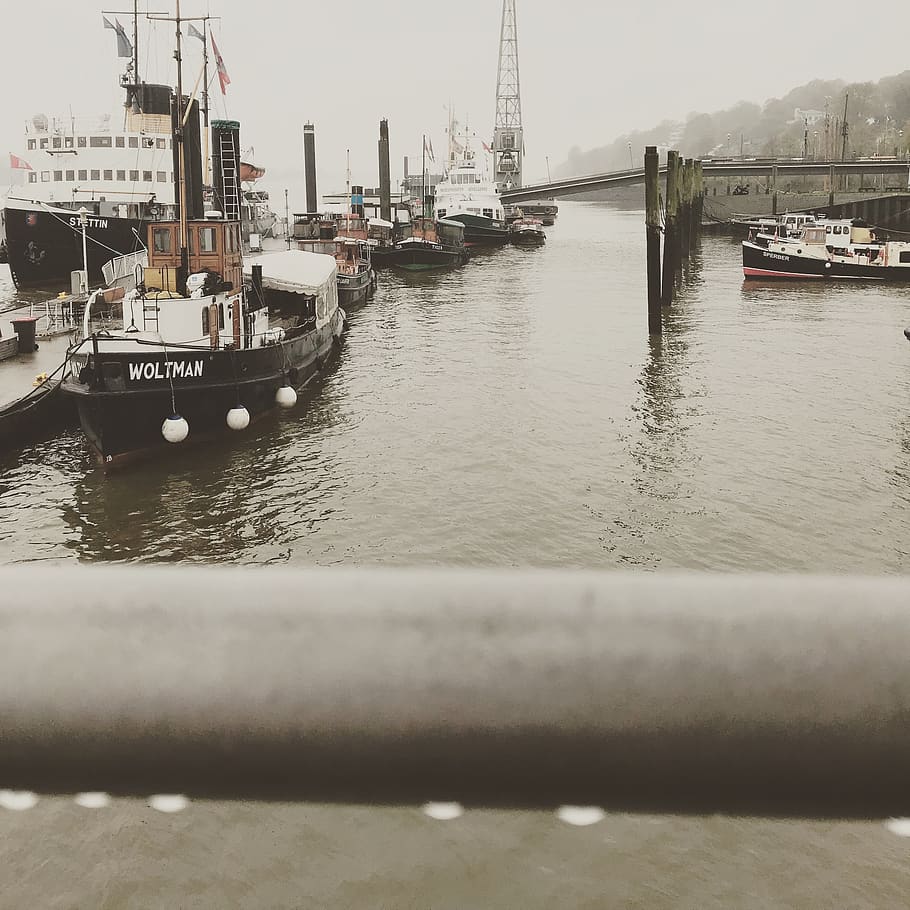 elbe, water, harbor, nautical vessel, transportation, mode of transportation HD wallpaper