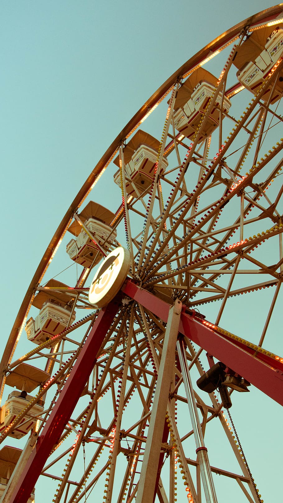 windsor, canada, summer, lights, ferries wheel, amusement park HD wallpaper