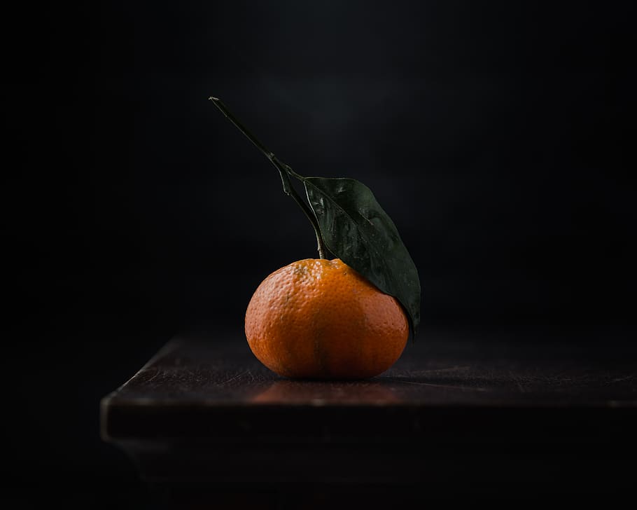 orange fruit on black surface, healthy eating, food, food and drink HD wallpaper