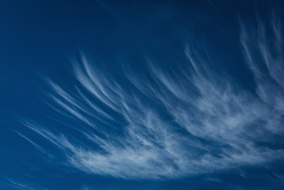 white and blue sky, nature, outdoors, azure sky, cloud, weather HD wallpaper