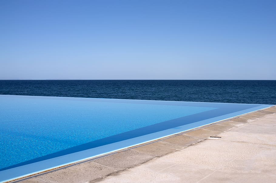 HD wallpaper: portugal, madeira island, sky, pool, minimal, sea, water ...