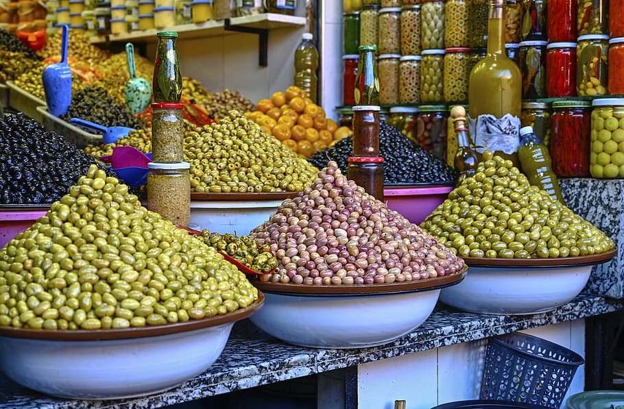 souk, market, marrakech, bazaar, trade, shop, traditional, sale