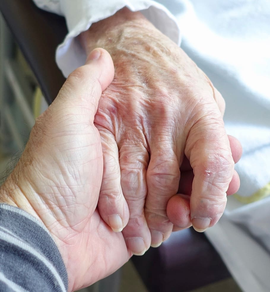 hand, aged, care, sympathy, senior, elderly, woman, human, dependent