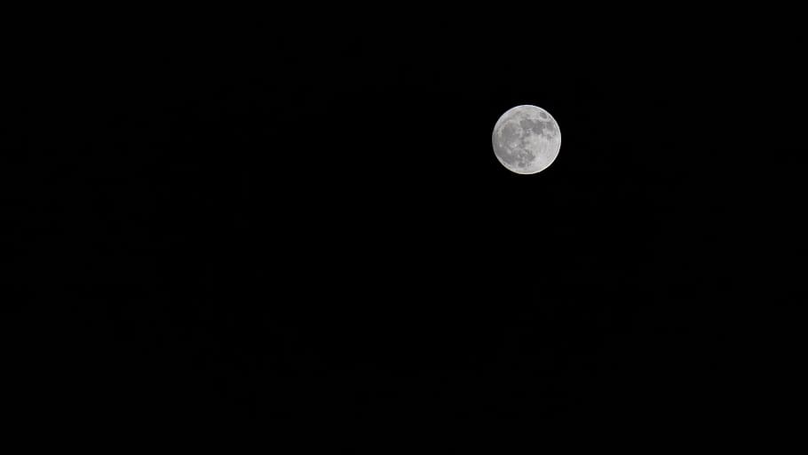 moon, darkness, night, supermoon, night sky, space, astronomy HD wallpaper