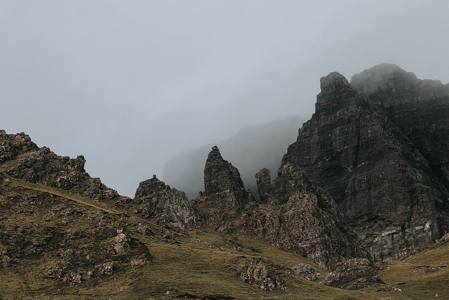nature, landscape, mountain, clouds, sky, travel, adventure HD wallpaper