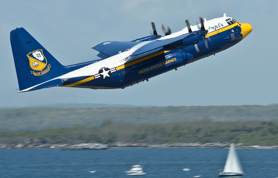 fat albert, airplane, blue angels, navy, flight demonstration squadron, HD wallpaper