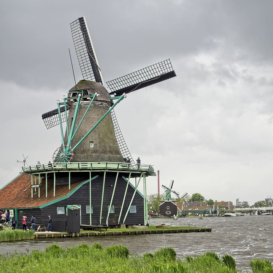 human, person, motor, engine, machine, turbine, wind turbine HD wallpaper
