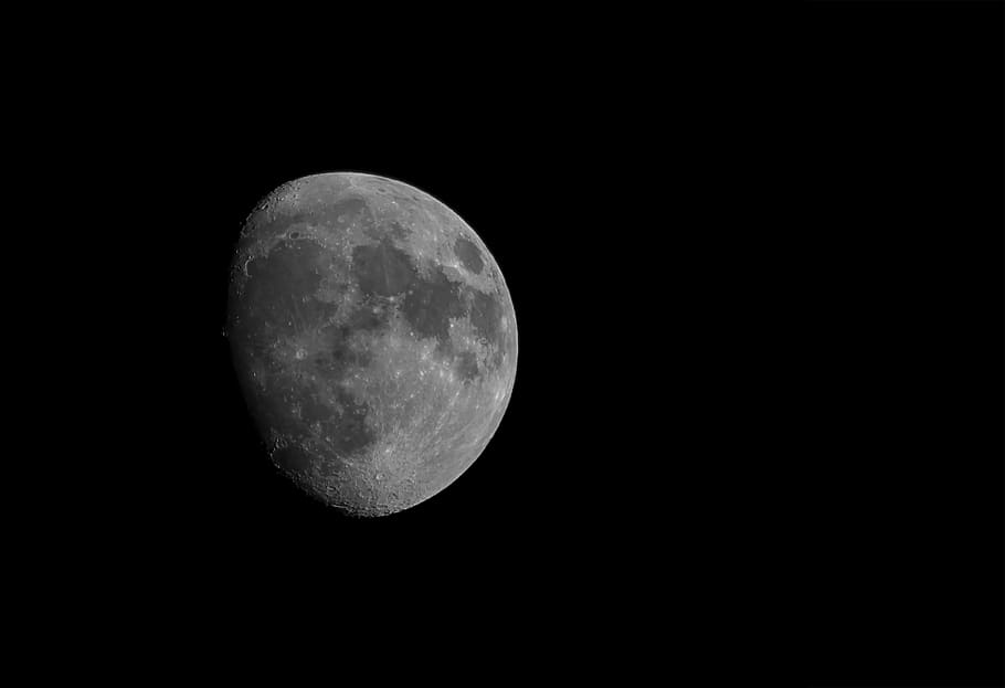 moon, sky, night, bright, space, astronomy, planetary moon HD wallpaper