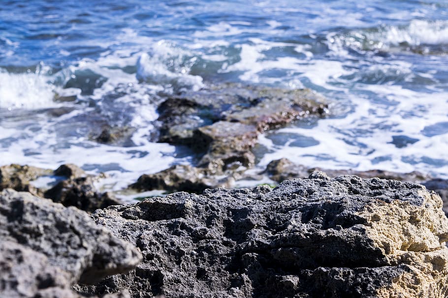 italy, savelletri, rock, sea, rock - object, water, solid, no people HD wallpaper