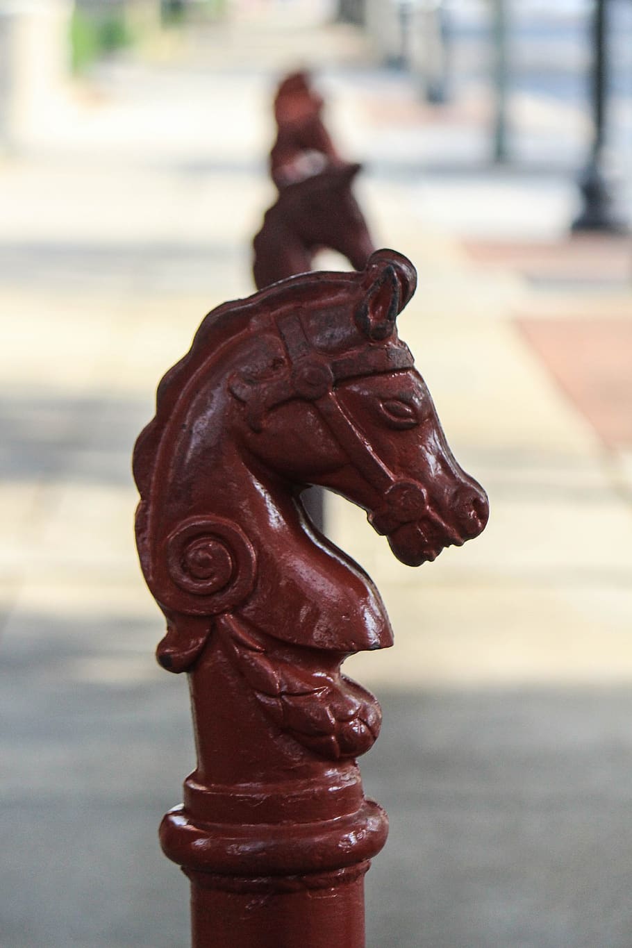 stone, statue, horse, sculpture, figure, artwork, focus on foreground HD wallpaper