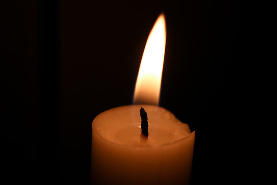 candle, wick, candle wick, light, candlelight, contemplative HD wallpaper