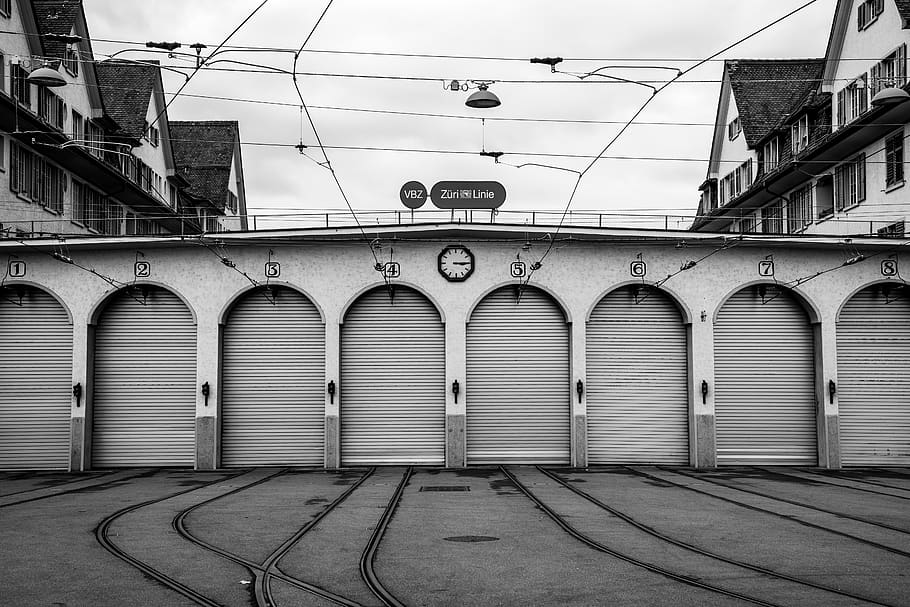 cable train garage, transportation, railway, train track, vehicle HD wallpaper