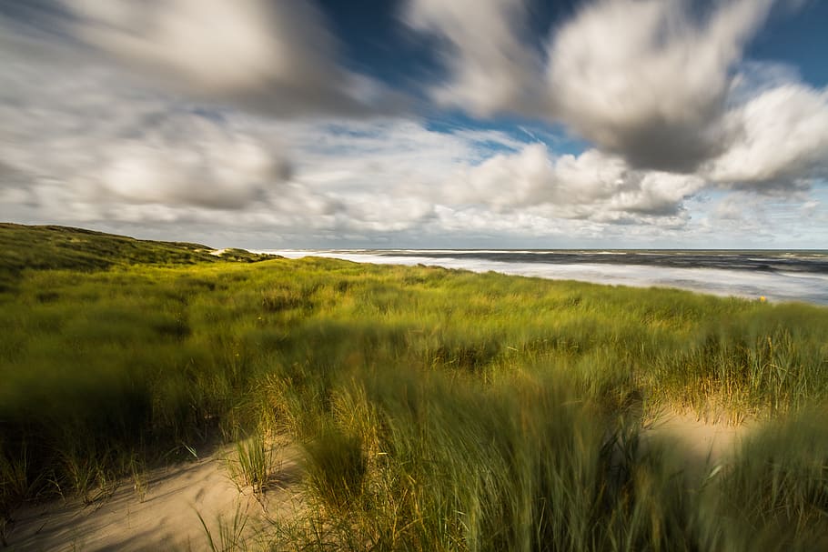 cloud, logtimeexposure, seascape, wind, sky, cloud - sky, scenics - nature HD wallpaper