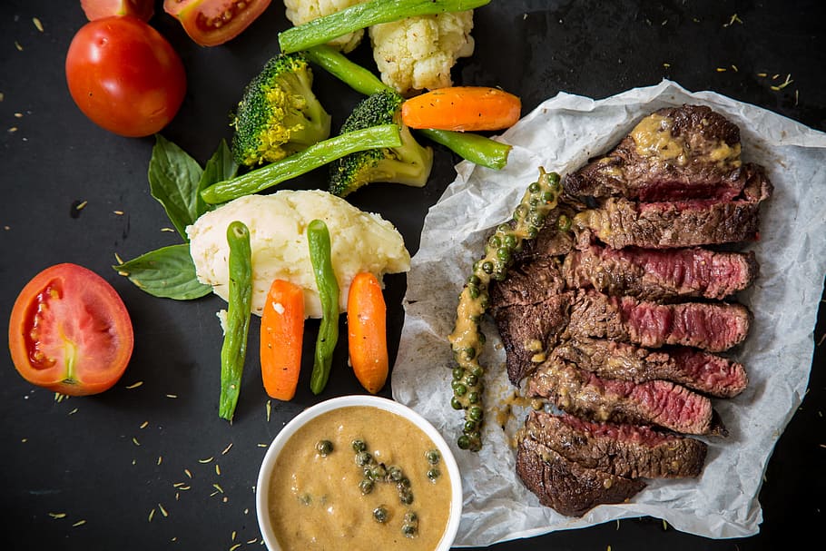 Steak Food, beef, cooking, delicious, dinner, dish, epicure, food photography HD wallpaper