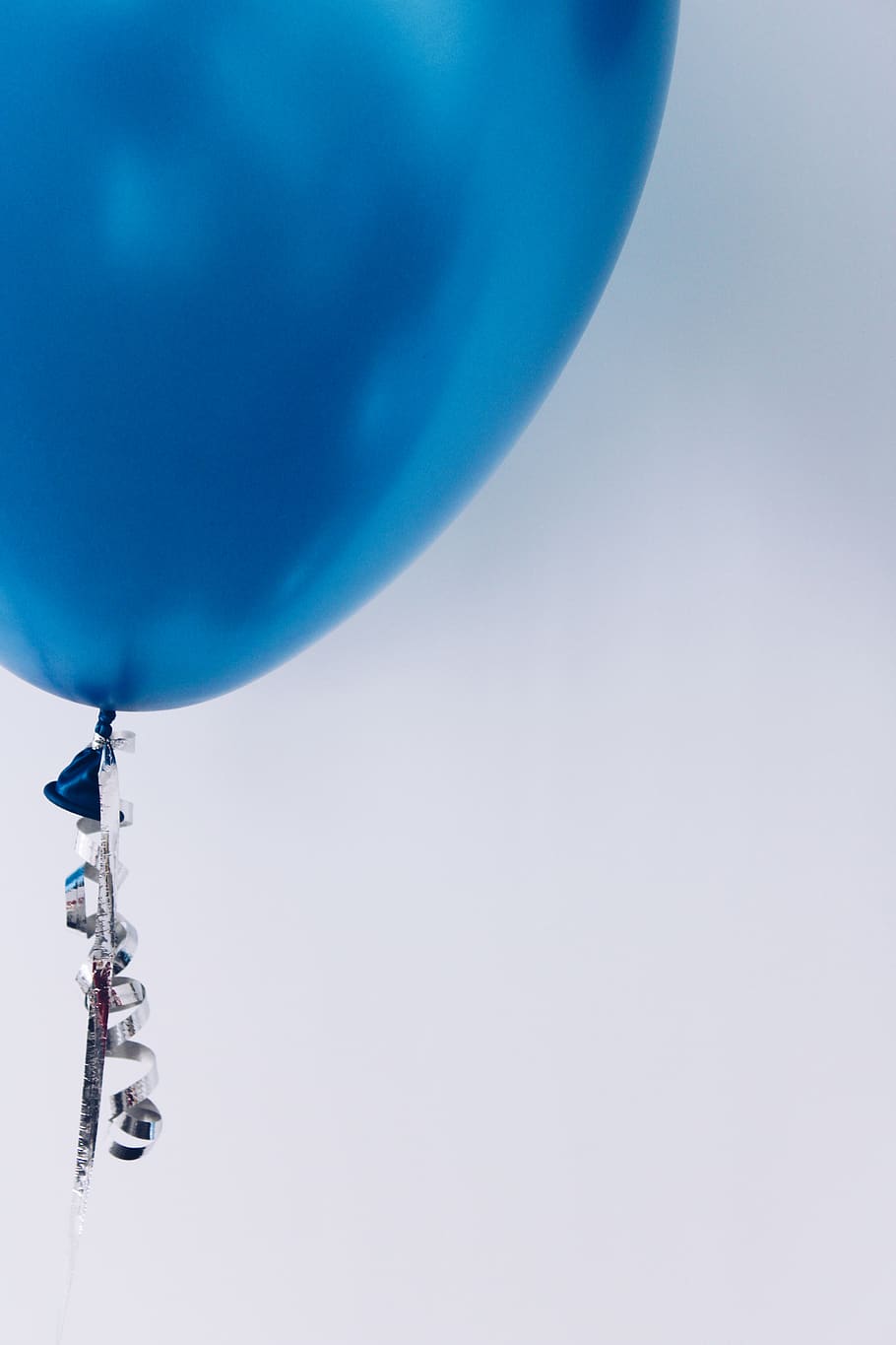blue flying balloon, copy space, no people, sky, day, nature HD wallpaper
