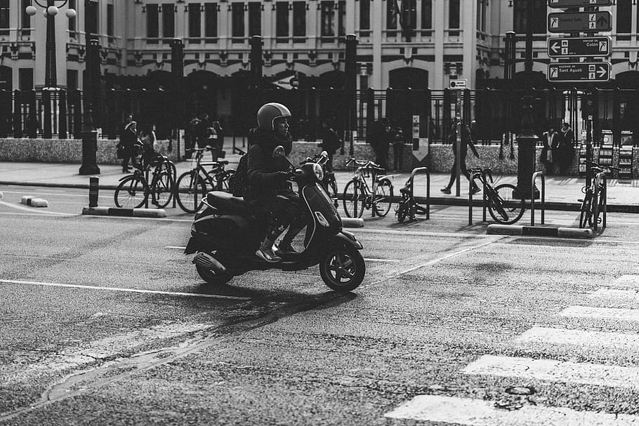transportation, vehicle, motorcycle, machine, wheel, person HD wallpaper