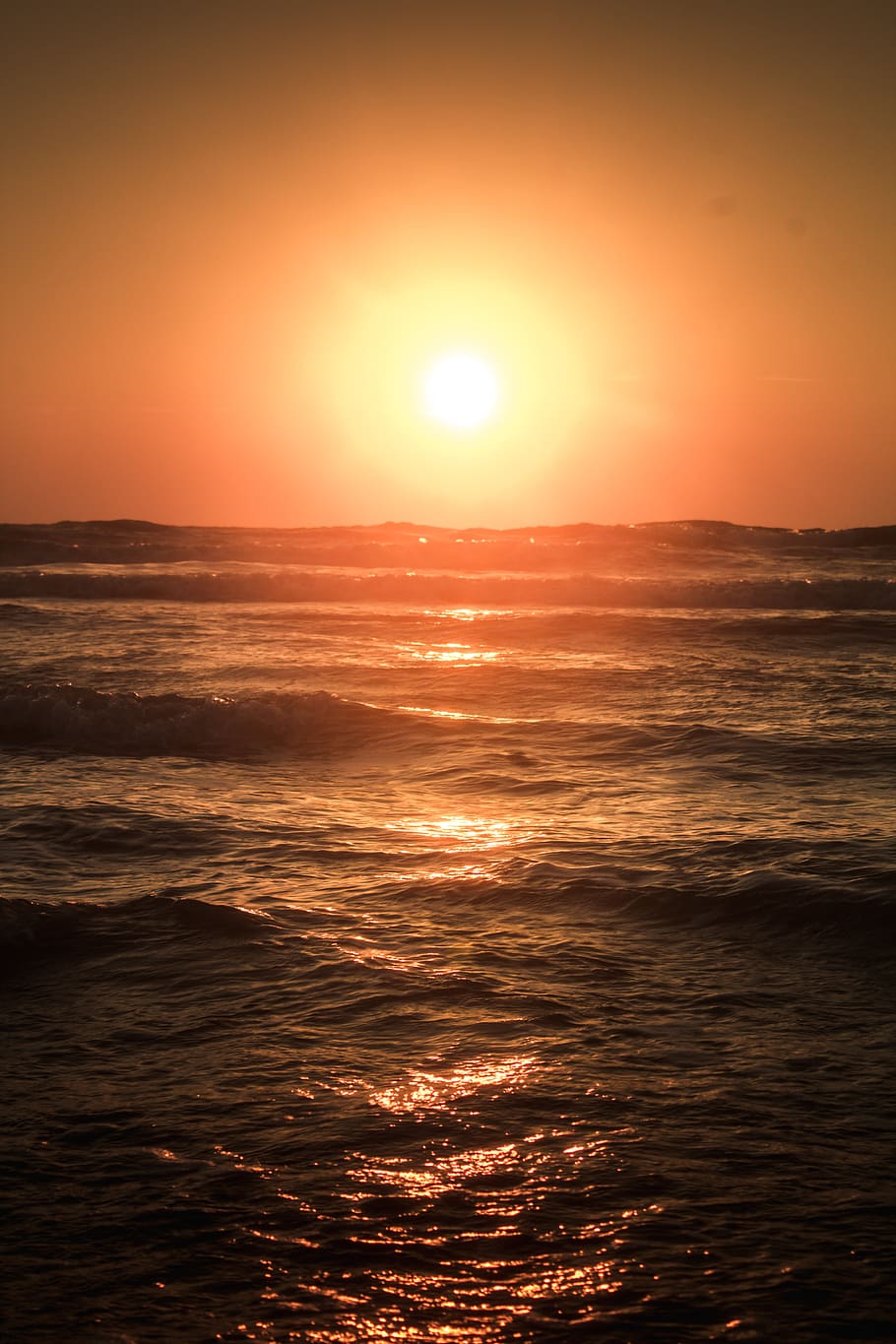 water, wave, ocean, sea, beach, sun, sunrise, light, reflection HD wallpaper