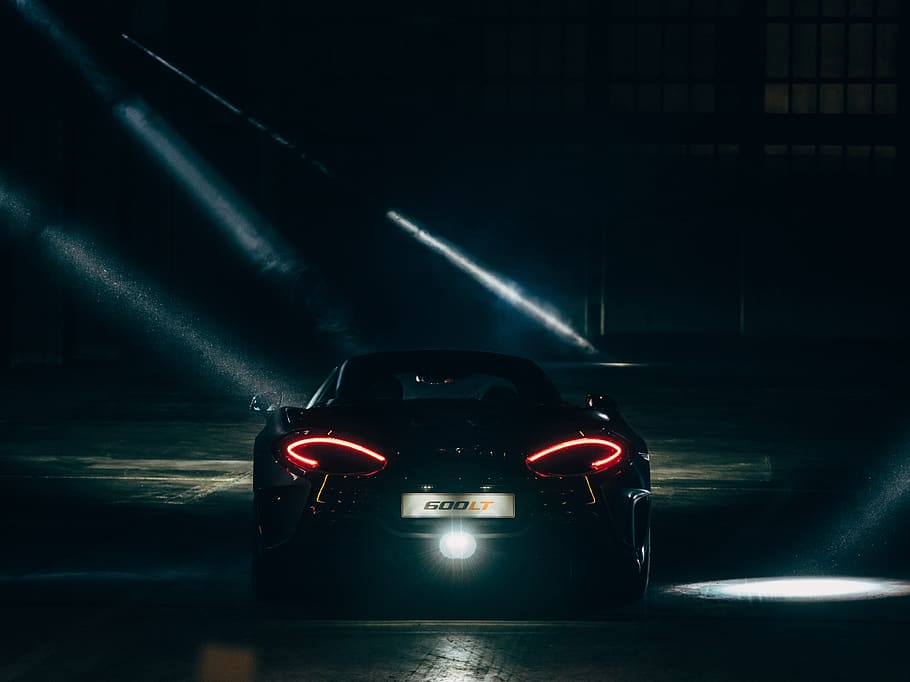 black car, transportation, mode of transportation, illuminated HD wallpaper