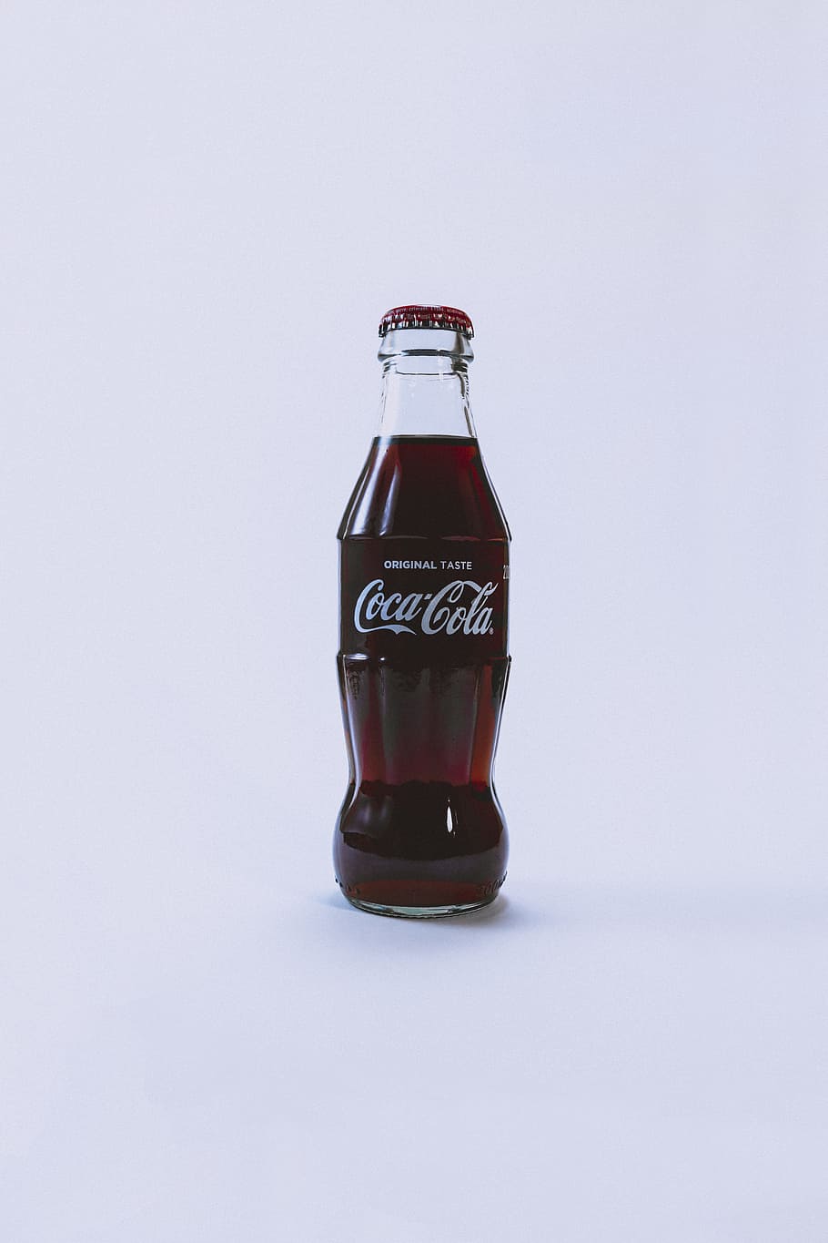 filled Coca-Cola bottle, coke, coca cola, pop, soda, classic