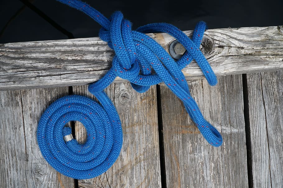 blue, line, cord, pier, wood, coil, backdrop, design, texture HD wallpaper