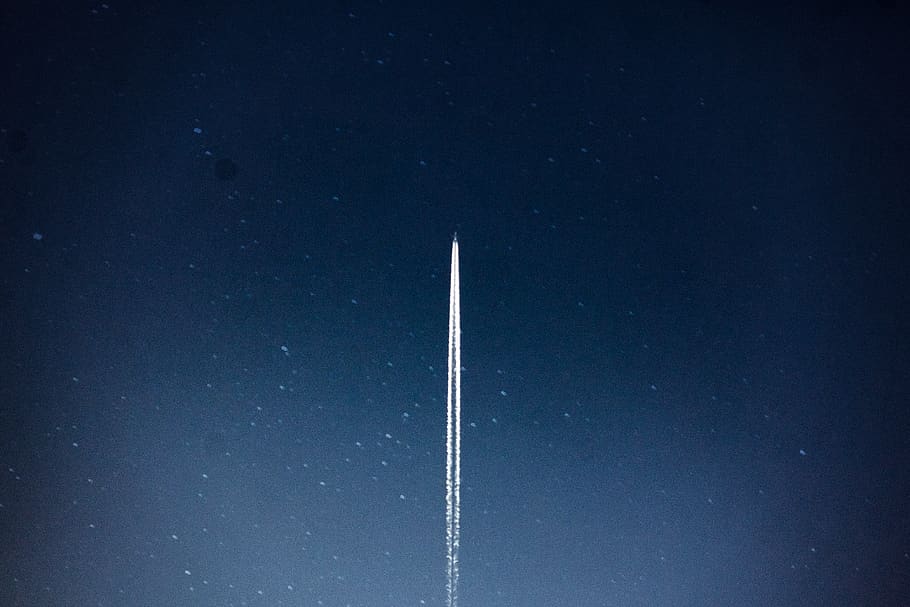 Space Shuttle Launch during Nighttime, dark, spacecraft, spaceship HD wallpaper