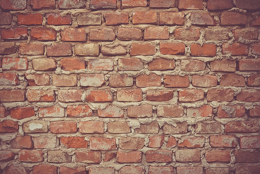 brick, wall, full frame, backgrounds, brick wall, built structure HD wallpaper
