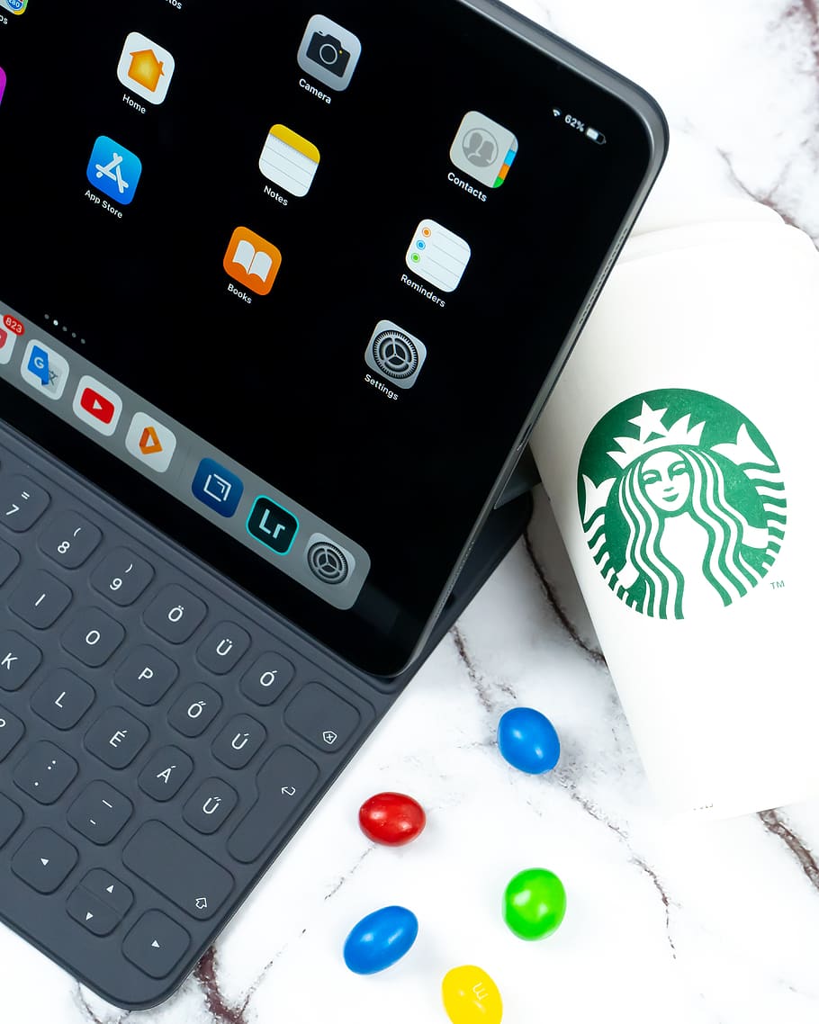 silver iPad turned on, technology, wireless technology, connection HD wallpaper