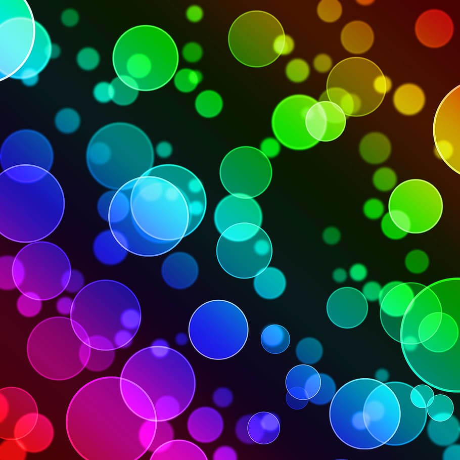 con2011, abstract, background, beautiful, bright, bubbles, circles HD wallpaper
