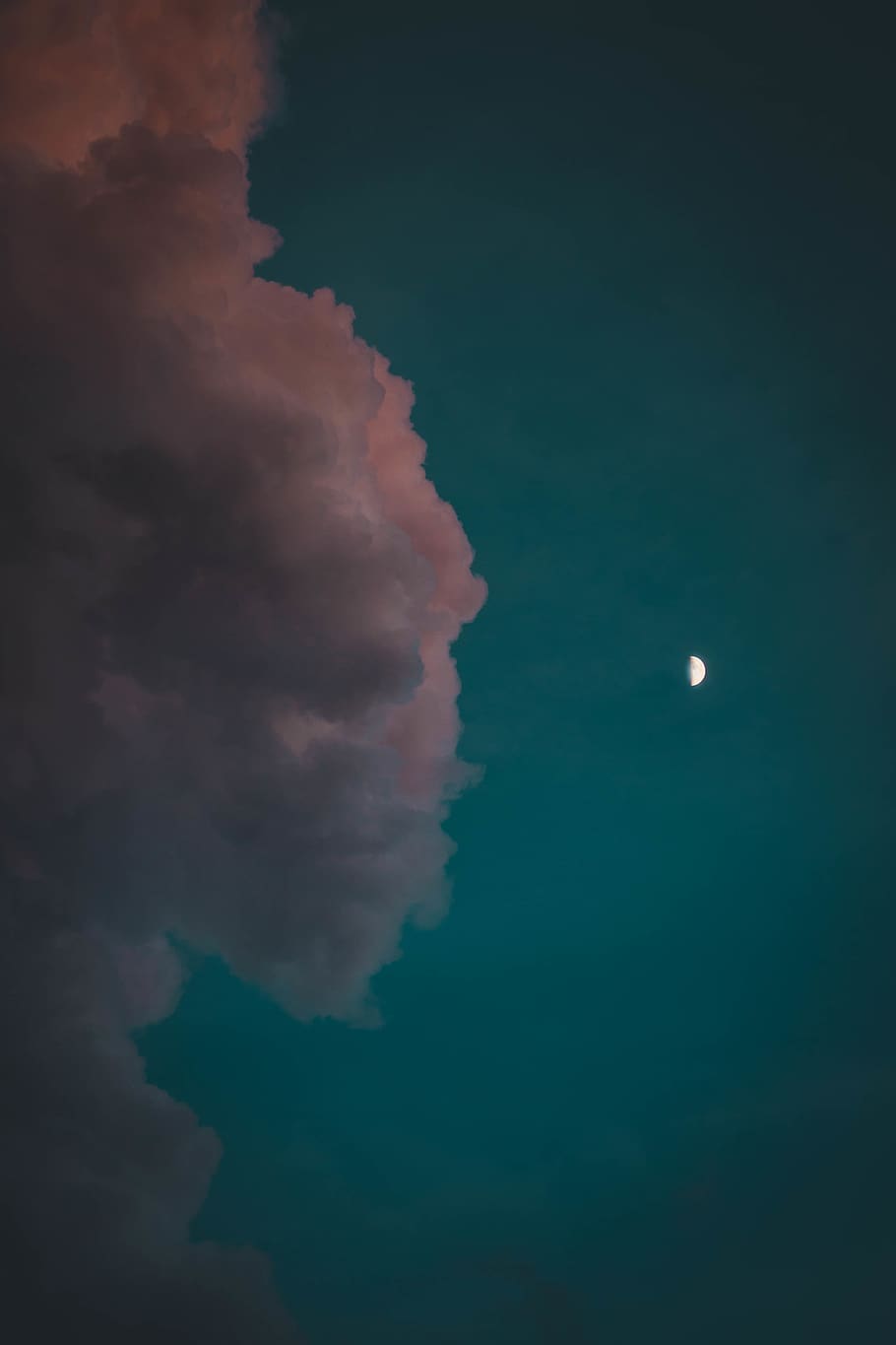 cloud during nighttime, sky, cloud - sky, nature, moon, beauty in nature HD wallpaper