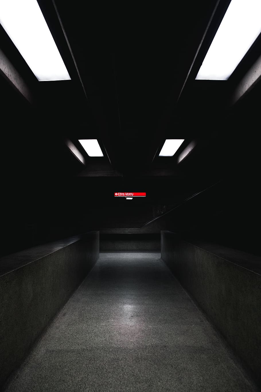 empty pathway, architecture, illuminated, direction, built structure HD wallpaper