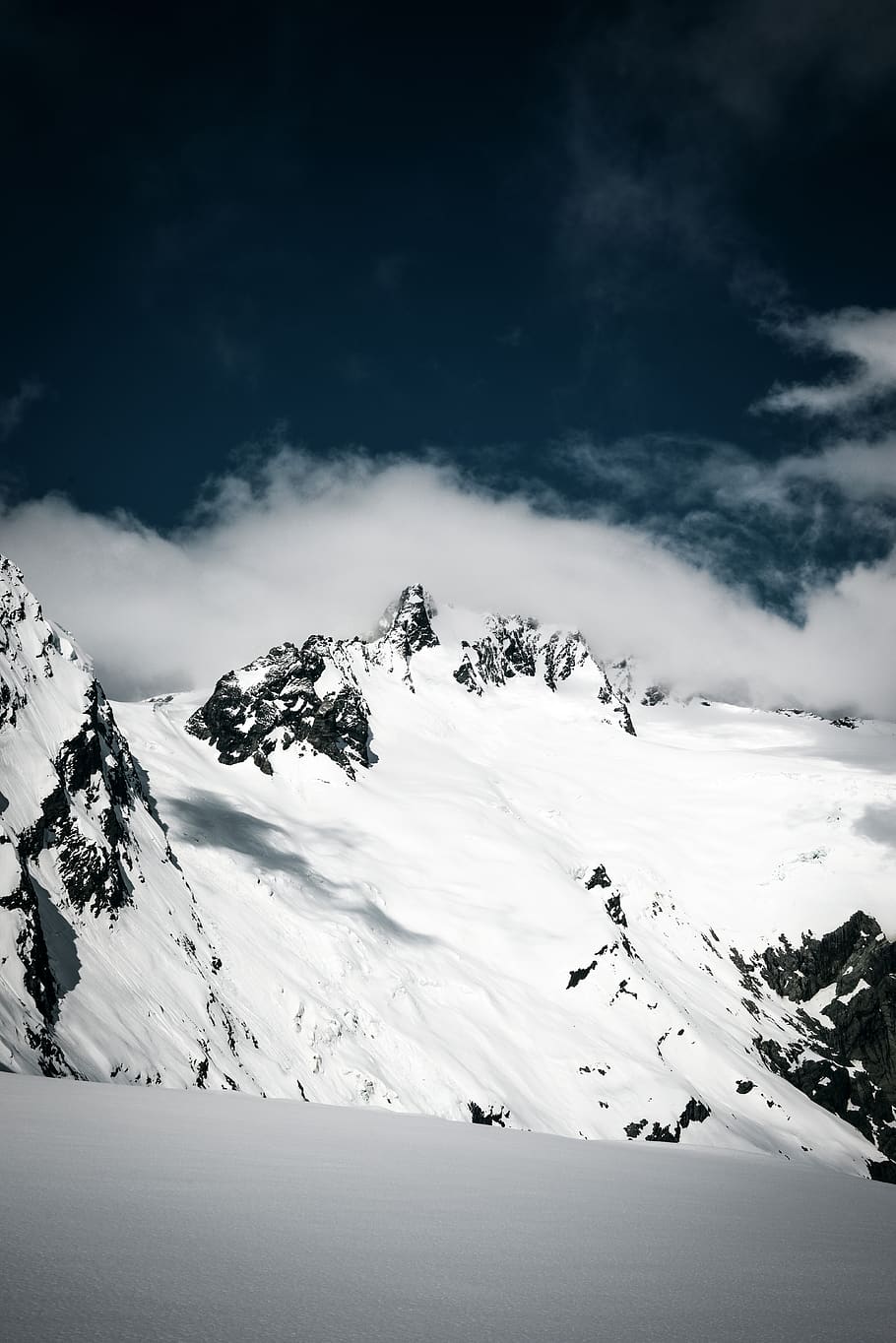 ice-capped mountain at daytime, outdoors, nature, mountain range HD wallpaper