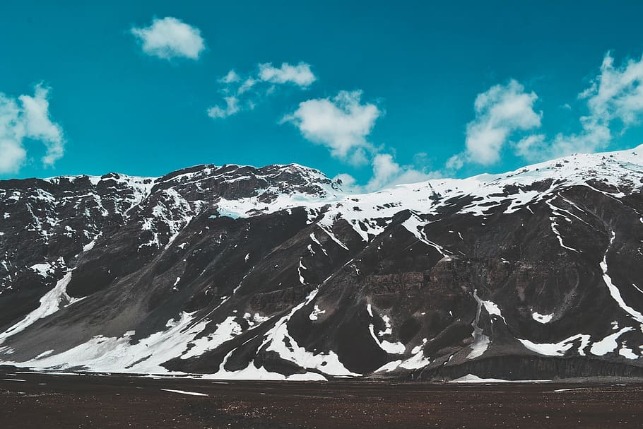 glacier mountains during day, travel, love, winter, snow, nature HD wallpaper