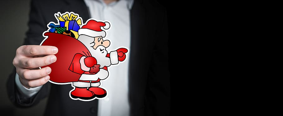 christmas, mockup, banner, header, businessman, kaufmann, santa claus HD wallpaper