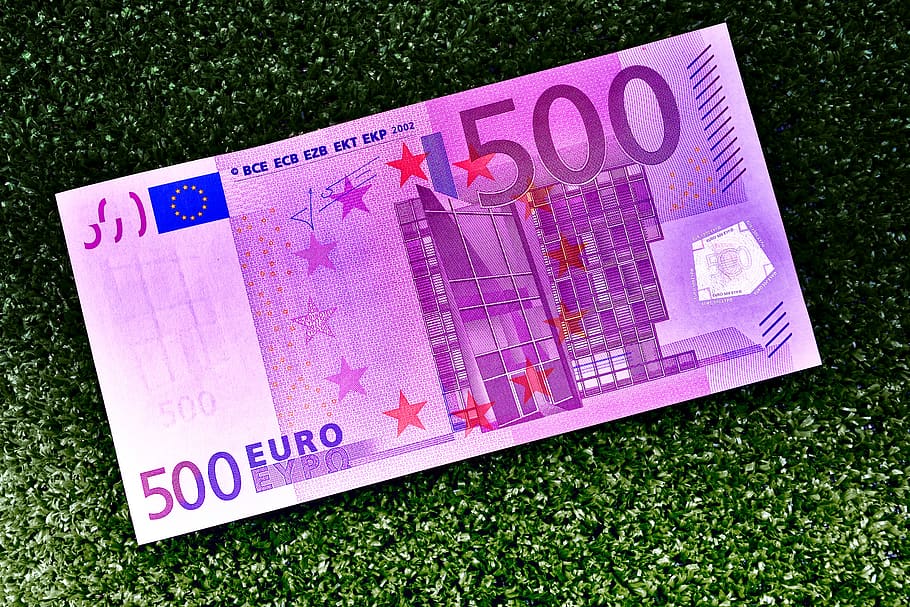 euro, 500, dollar bill, money, currency, paper money, 500 euro, HD wallpaper