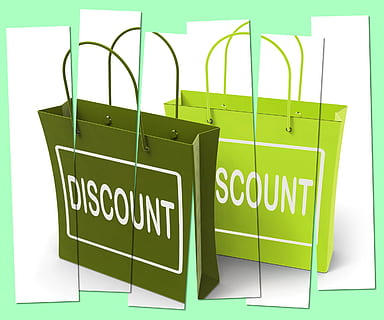 Discount Shopping Bags Showing Bargains and Markdown Products HD wallpaper