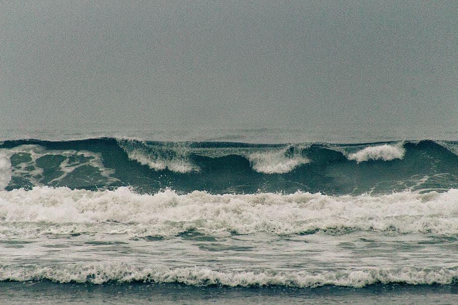 ocean during daytime, water, sea, nature, outdoors, sea waves HD wallpaper