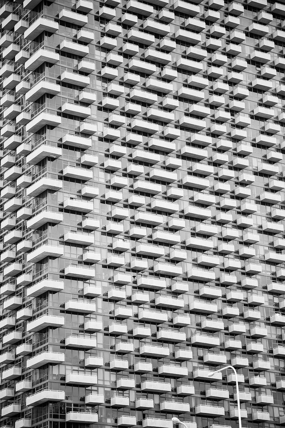 gray concrete building, pattern, full frame, architecture, building exterior HD wallpaper