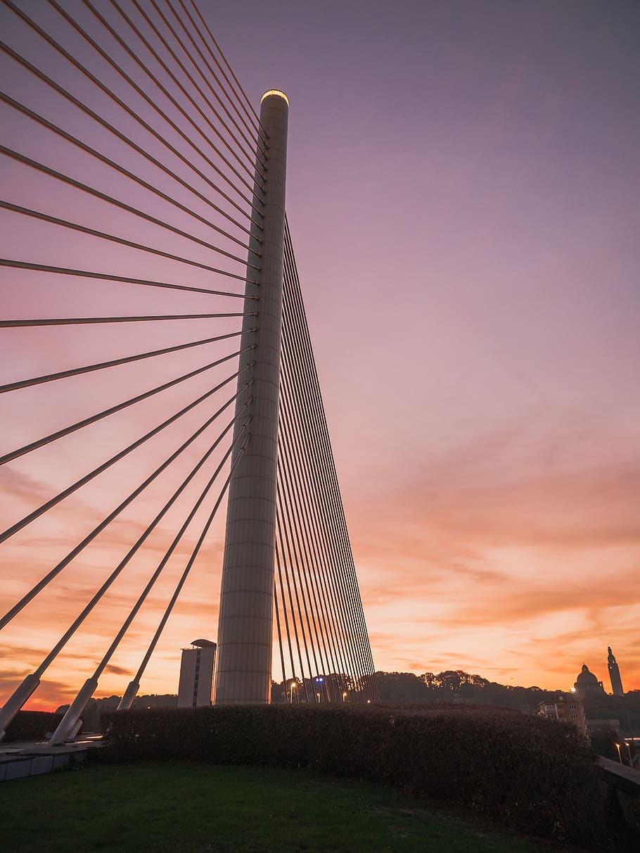belgium, liège, sky, architecture, built structure, sunset HD wallpaper