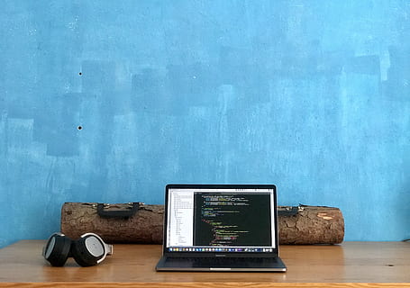 germany, berlin, mitte, macbook, apple, laptop, desk, headphones HD wallpaper