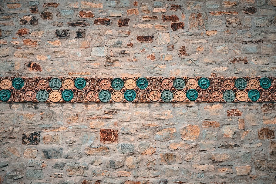 Brown Concrete Wall, architecture, art, close-up, creative, decor HD wallpaper