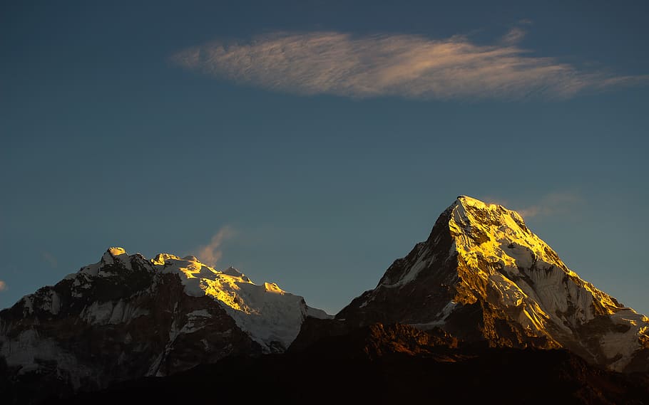 nepal, myagdi district, sky, cloud, travel, landscape, nature HD wallpaper