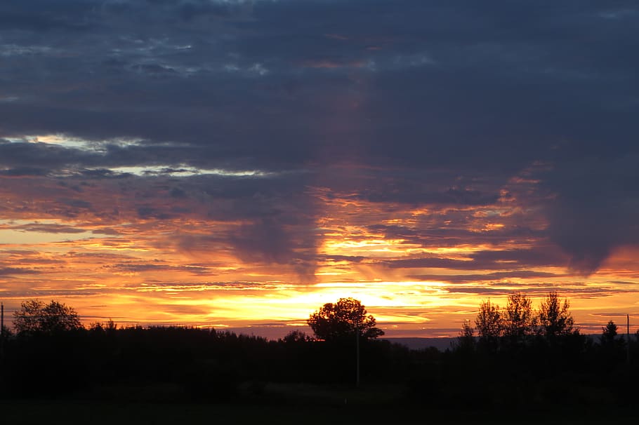 canada, wolfville, sunset, sky, cloud - sky, beauty in nature HD wallpaper