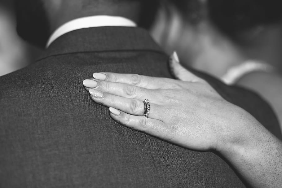 wedding ring, bride, groom, hand, human hand, human body part HD wallpaper