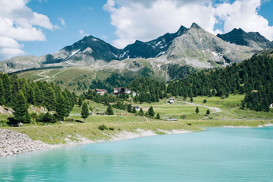 Photo Of Mountain , alps, austria, daylight, landscape, nature HD wallpaper