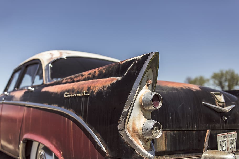 Gray Muscle Car, classic, oldtimer, transportation, vehicle, vintage HD wallpaper