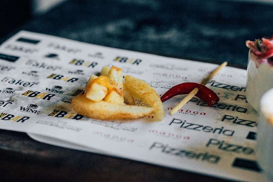 fries, food, chili, wrapper, stick, blur, restaurant, pizzeria HD wallpaper
