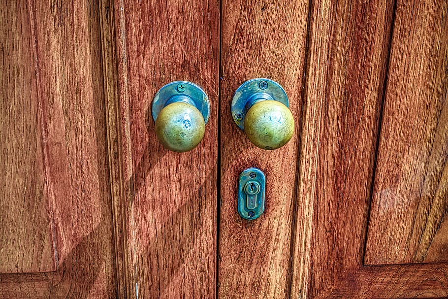 lock, new door old lock, wood - material, table, no people HD wallpaper