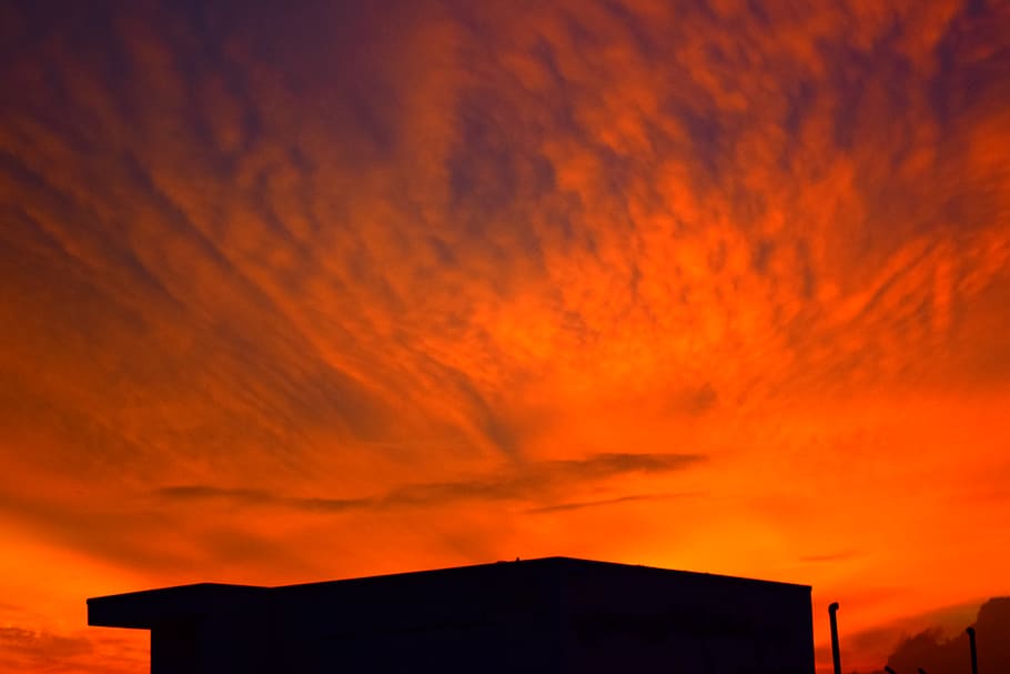 india, hyderabad, orange color, sky, sunset, architecture, cloud - sky HD wallpaper